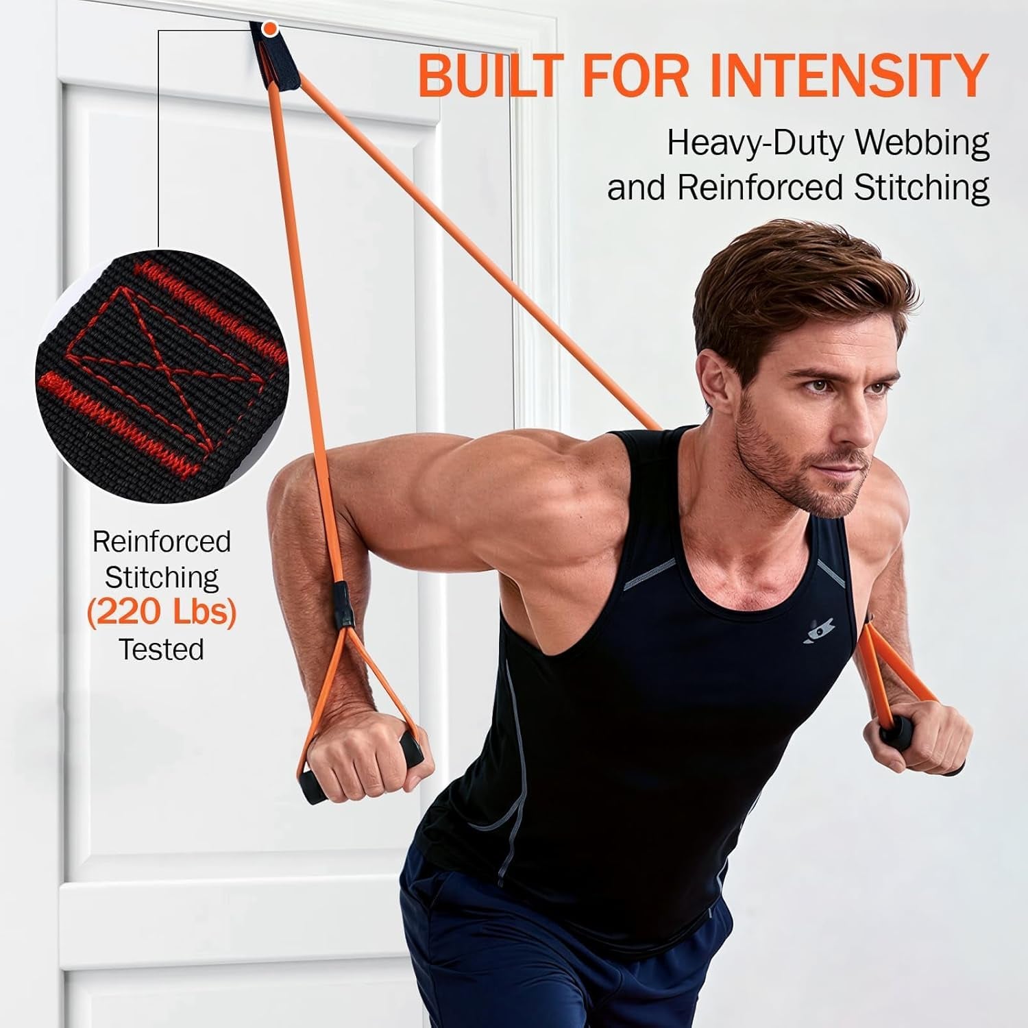 Heavy-Duty Resistance Band Door Anchor – Home Workout Mounting Kit