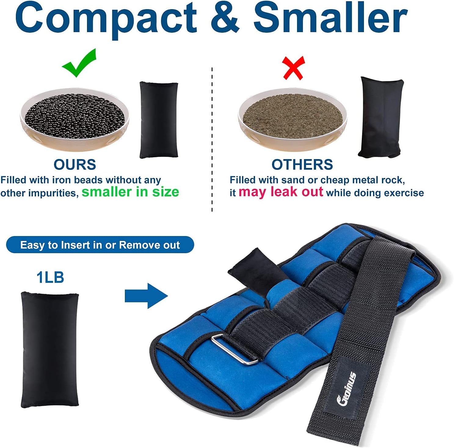 Adjustable Ankle & Wrist Weights Set – Pilates, Yoga & Toning
