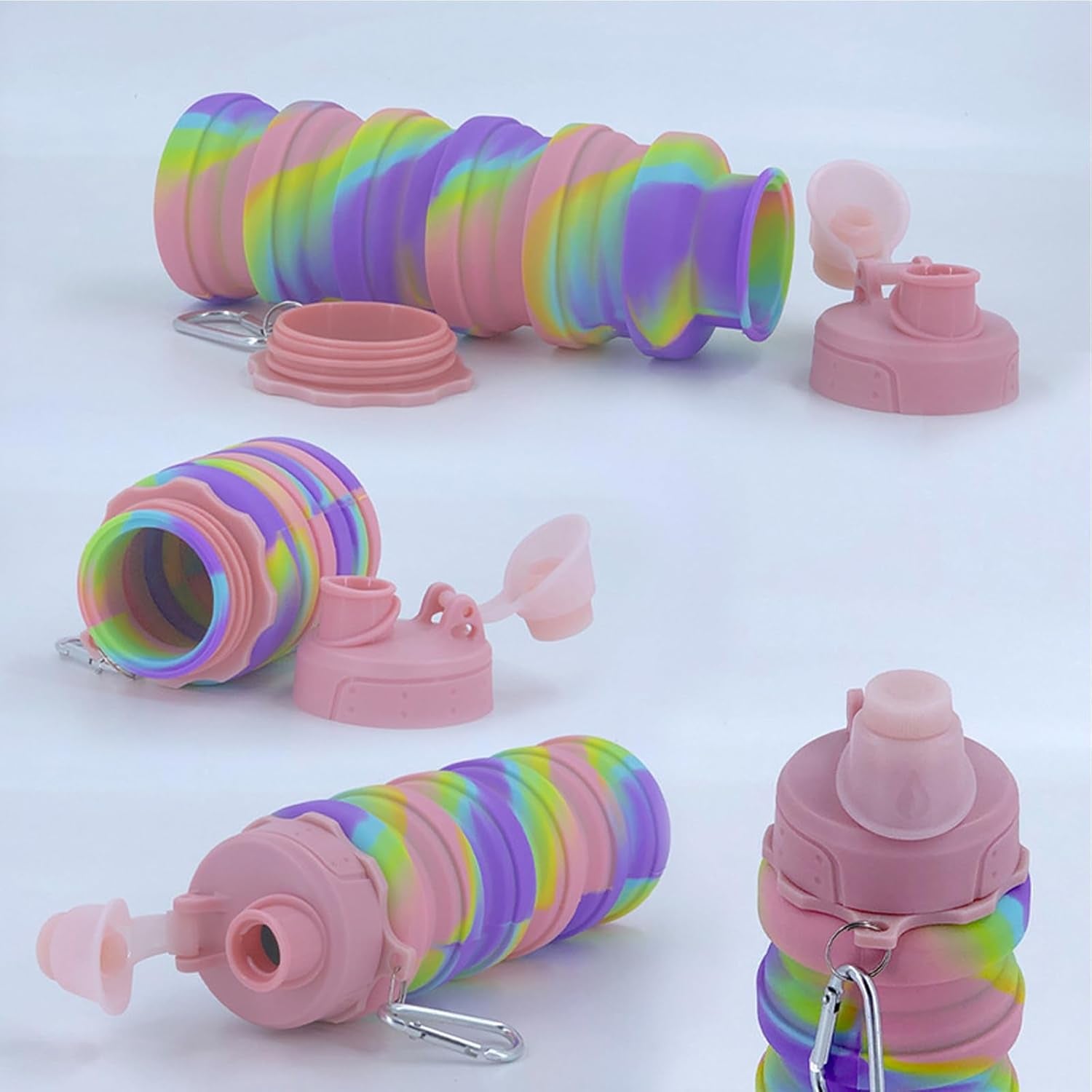 Collapsible Silicone Water Bottle for Travel & Outdoor Sports