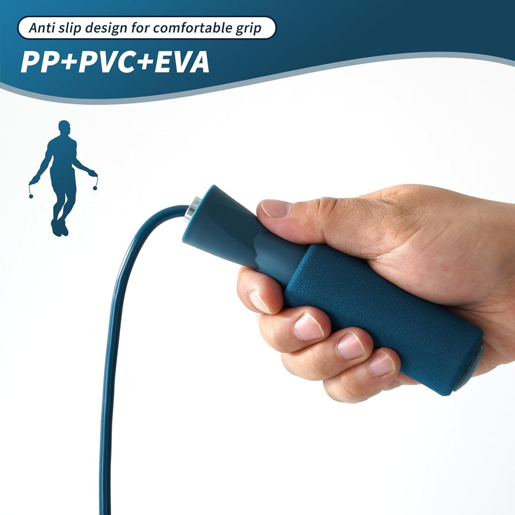 Cordless Weighted Jump Rope – Ropeless Cardio Workout Anywhere