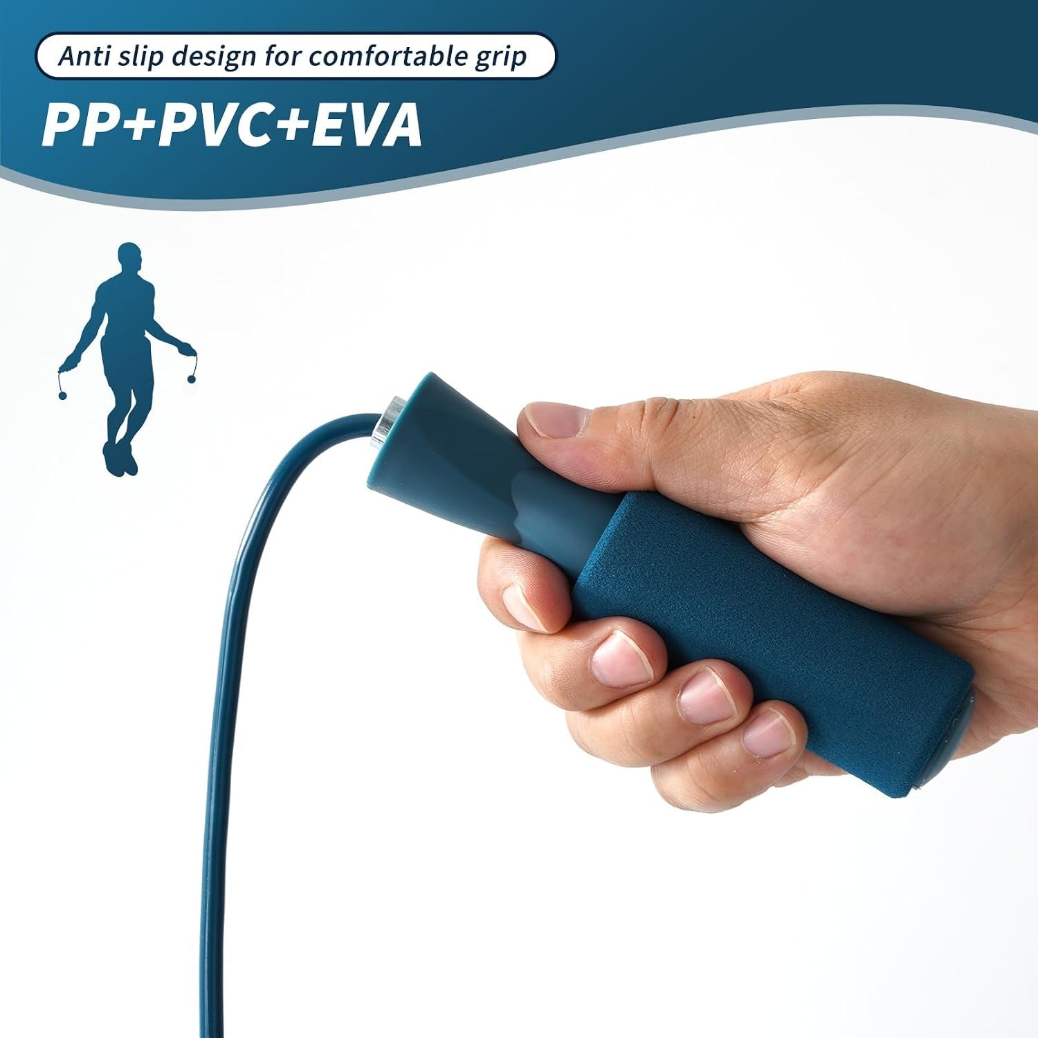 Cordless Weighted Jump Rope – Ropeless Cardio Workout Anywhere