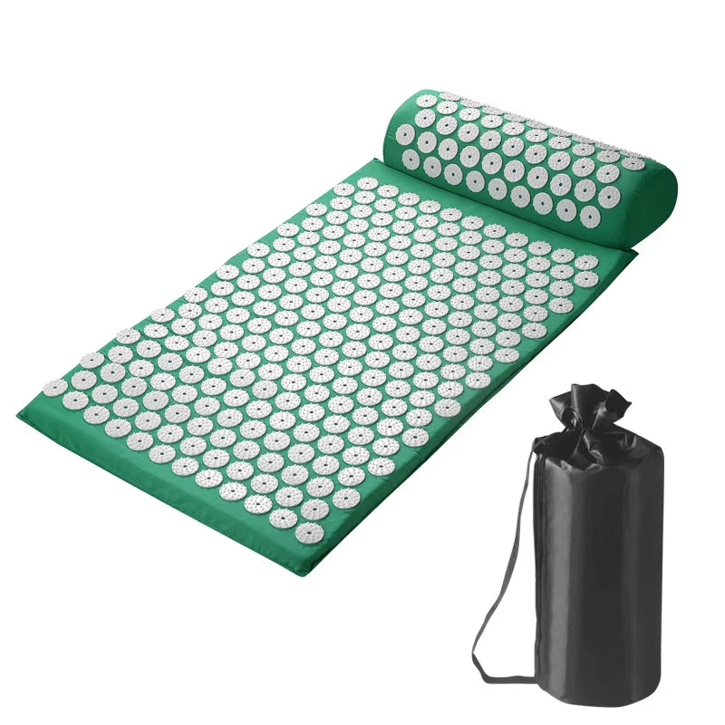 Acupressure Mat & Pillow Set – Back, Neck & Foot Pain Relief