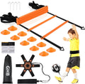 20Ft Agility Ladder & Cone Speed Training Set for Athletes