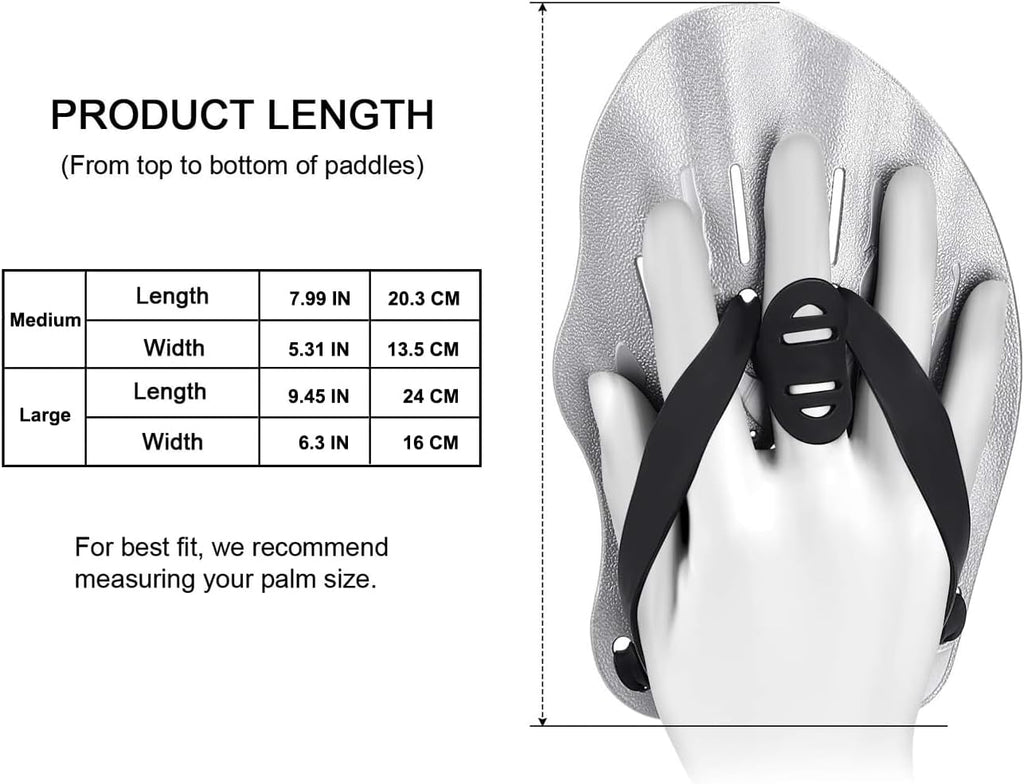 Swim Training Hand Paddles – Adjustable Resistance for Faster Strokes