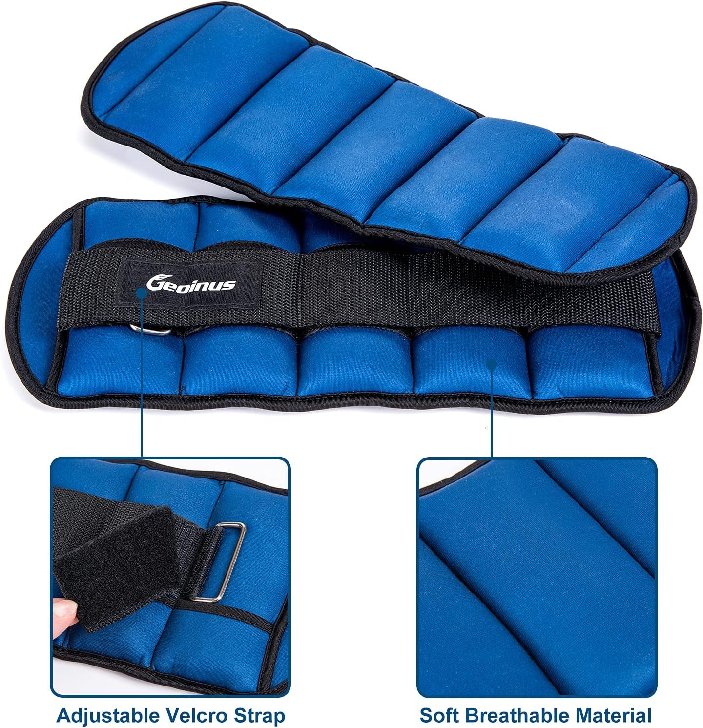 Adjustable Ankle & Wrist Weights Set – Pilates, Yoga & Toning