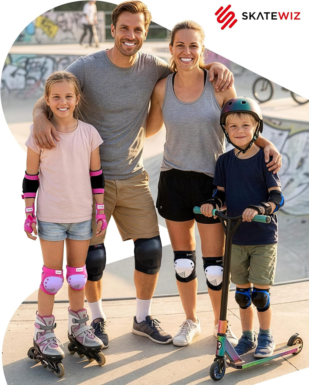 6-Piece Skate Protective Gear Set – Knee, Elbow & Wrist Guards