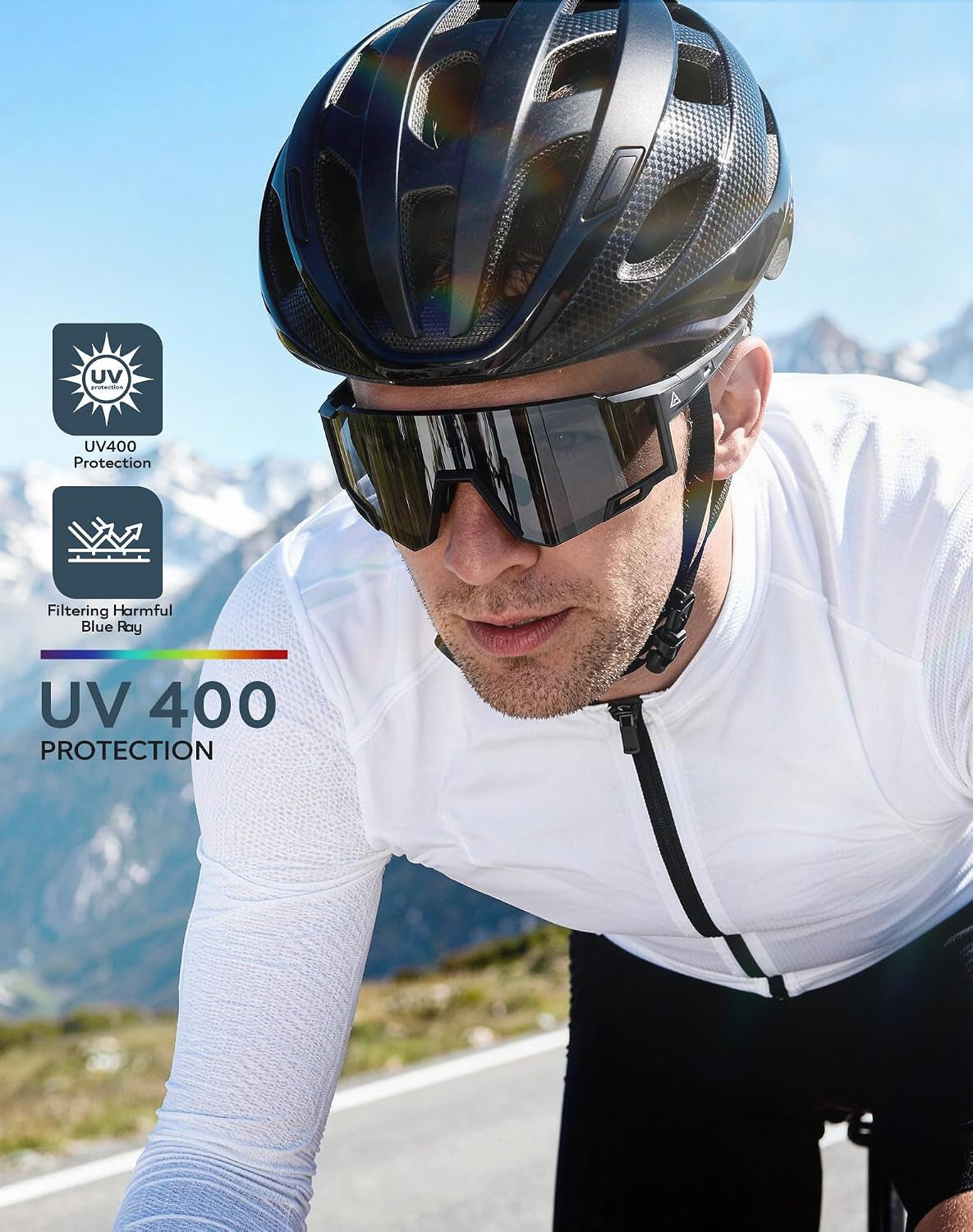 UV400 Polarized Sport Sunglasses – Lightweight Frame for Running & Cycling