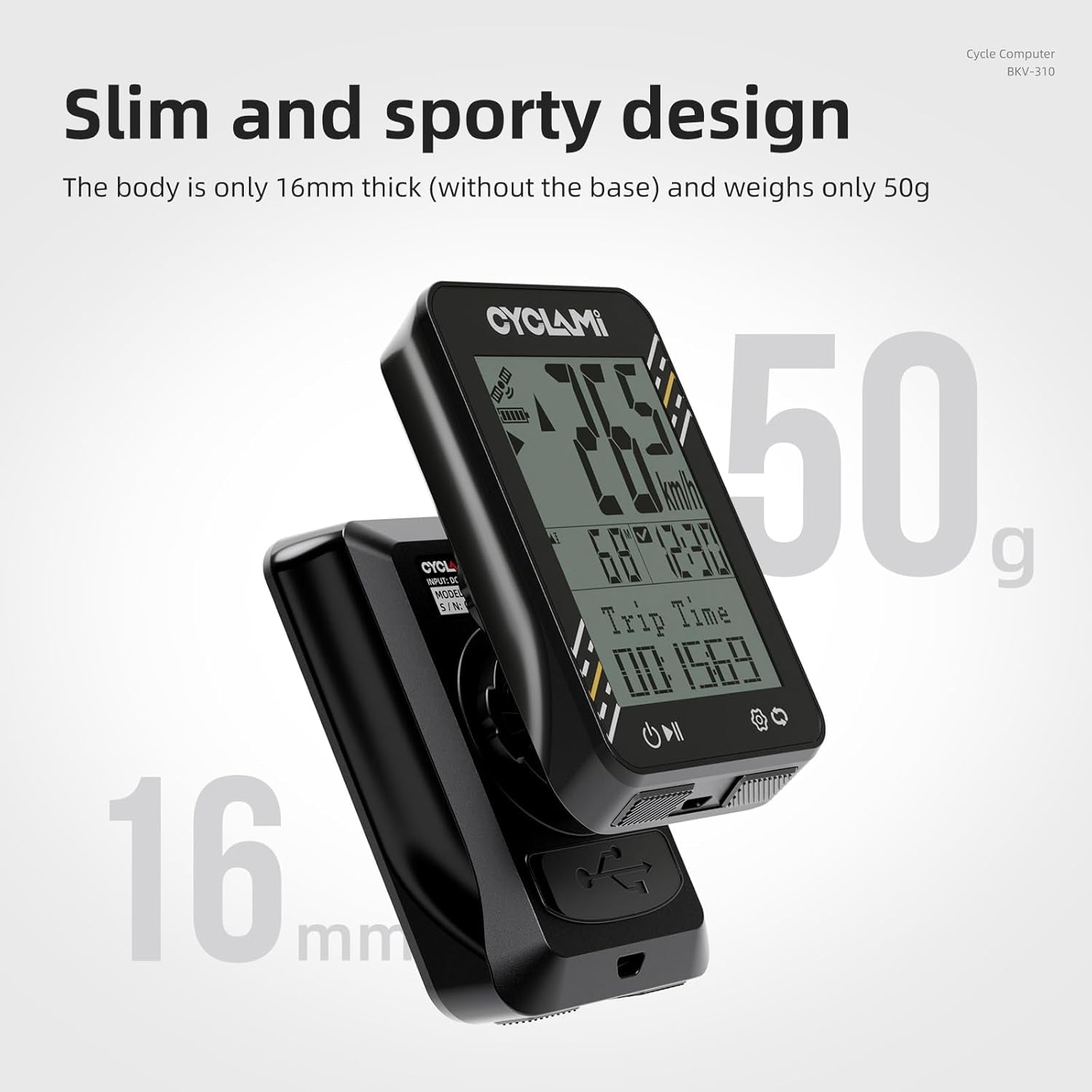 GPS Bike Computer – Wireless Speedometer & Odometer for Cyclists