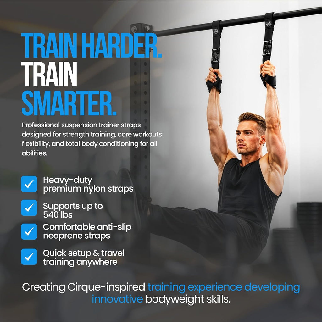 Premium Suspension Trainer Straps – Full-Body Bodyweight Workout System