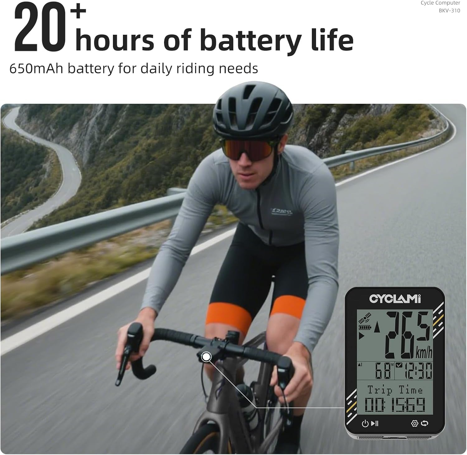 GPS Bike Computer – Wireless Speedometer & Odometer for Cyclists