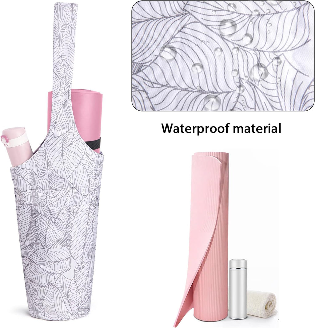 Yoga Mat Carrier Bag with Pockets – Easy Carry Shoulder Strap