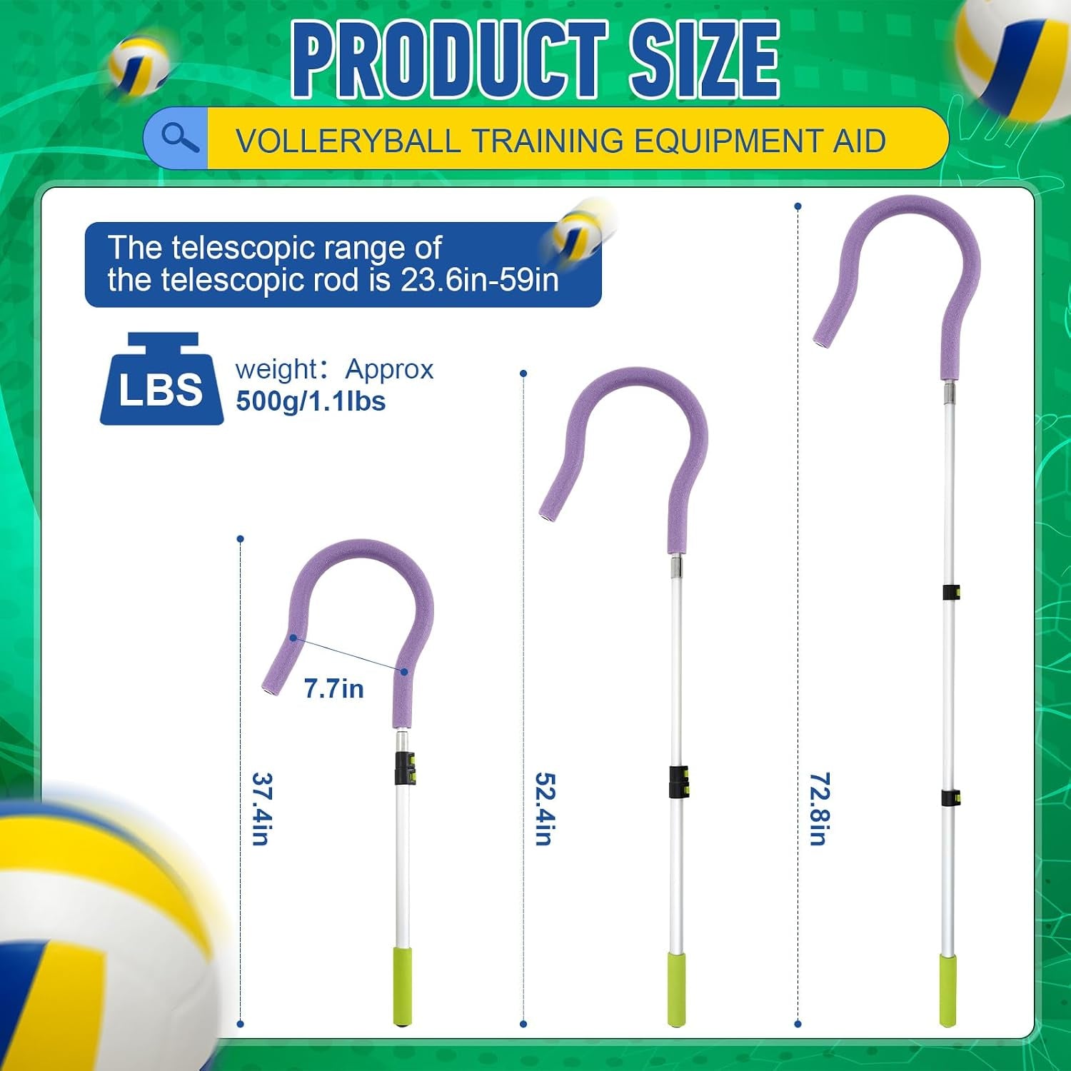 Adjustable Volleyball Spike Trainer – Solo Hitting & Serving Practice Aid