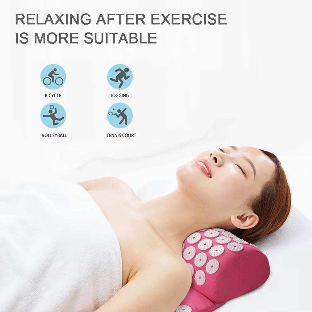 Acupressure Mat & Pillow Set – Back, Neck & Foot Pain Relief