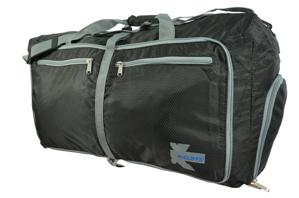 Foldable Gym Duffel Bag with Shoe Compartment – 28In Sports Travel Bag