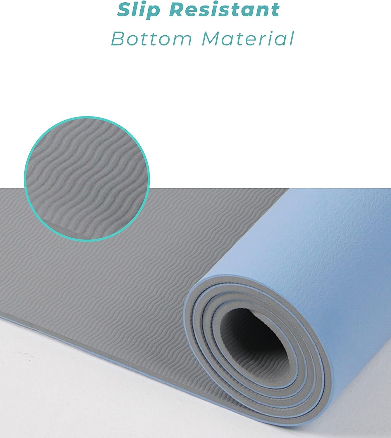 Non-Slip Yoga Mat with Posture Alignment Lines for Perfect Form