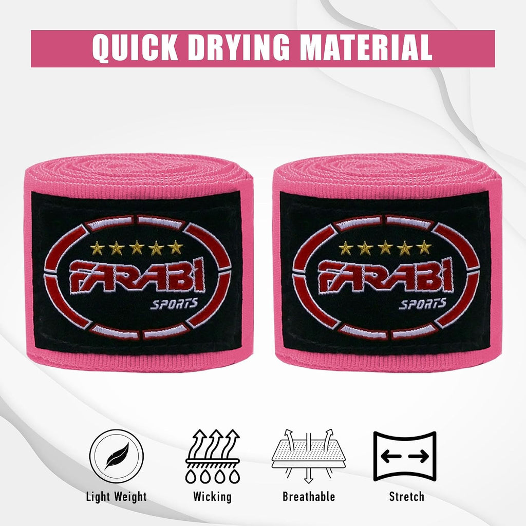 Boxing Hand Wraps – 100In Wrist & Knuckle Support for Training