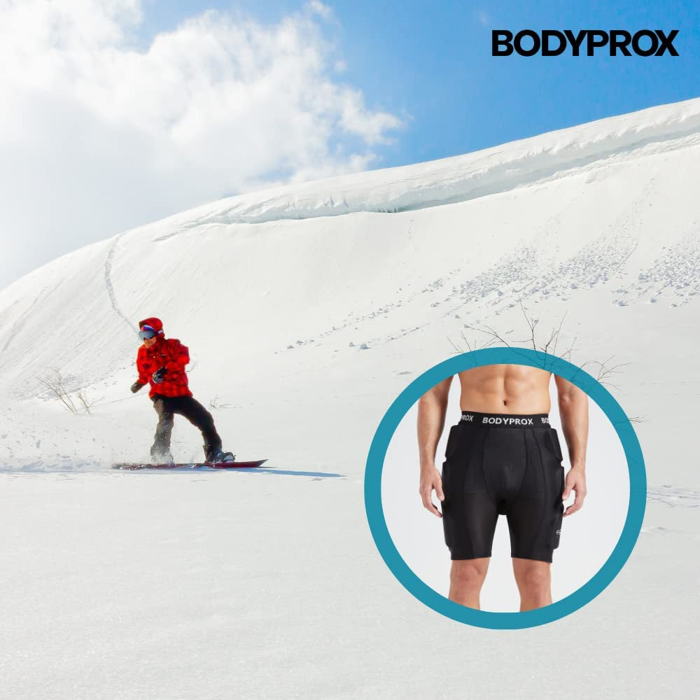 Padded Protective Shorts – 3D Hip & Tailbone Guard for Ski & Snowboard