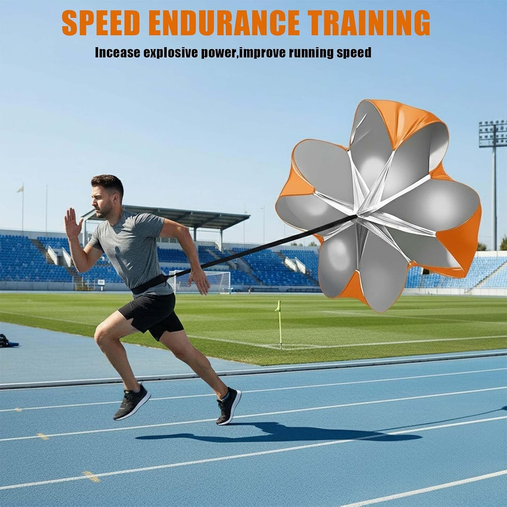 56-Inch Speed Training Parachute – Resistance Chute for Sprint Power