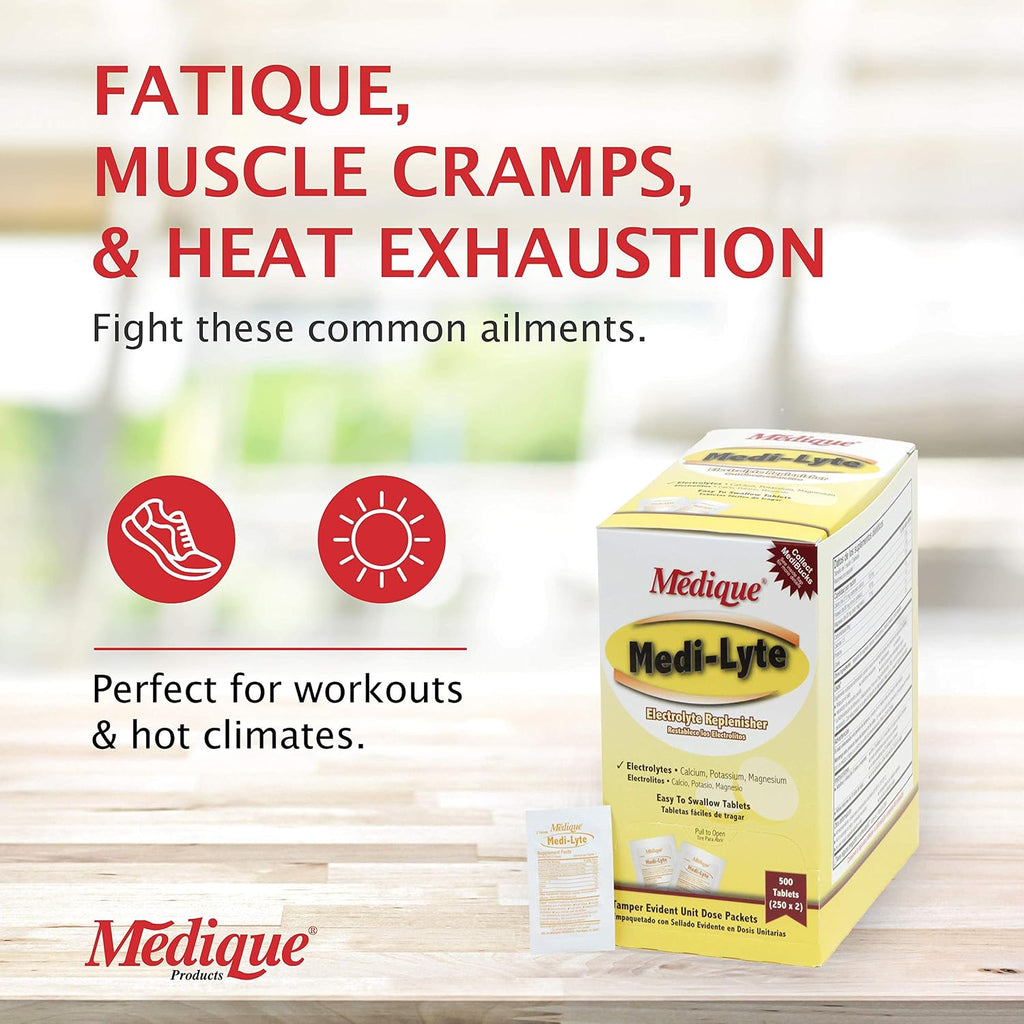 Electrolyte Rehydration Tablets for Fast Cramp & Fatigue Relief