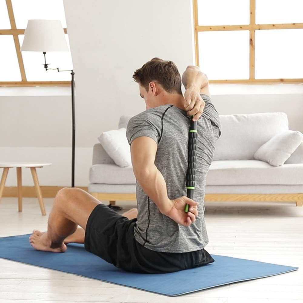 18-Inch Muscle Roller Stick – Deep Tissue Massage for Athletes