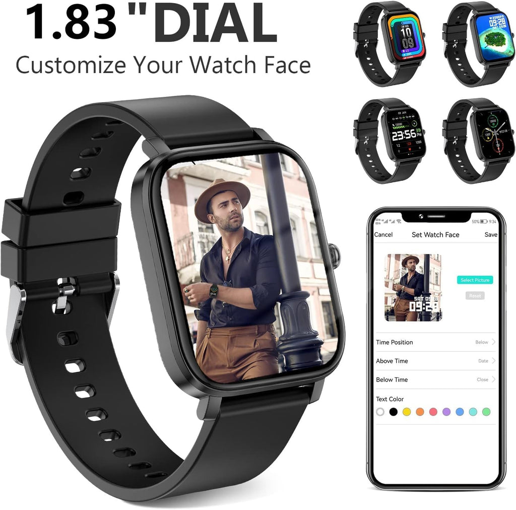 Smart Fitness Watch with Heart Rate, Spo2 & Sleep Tracking
