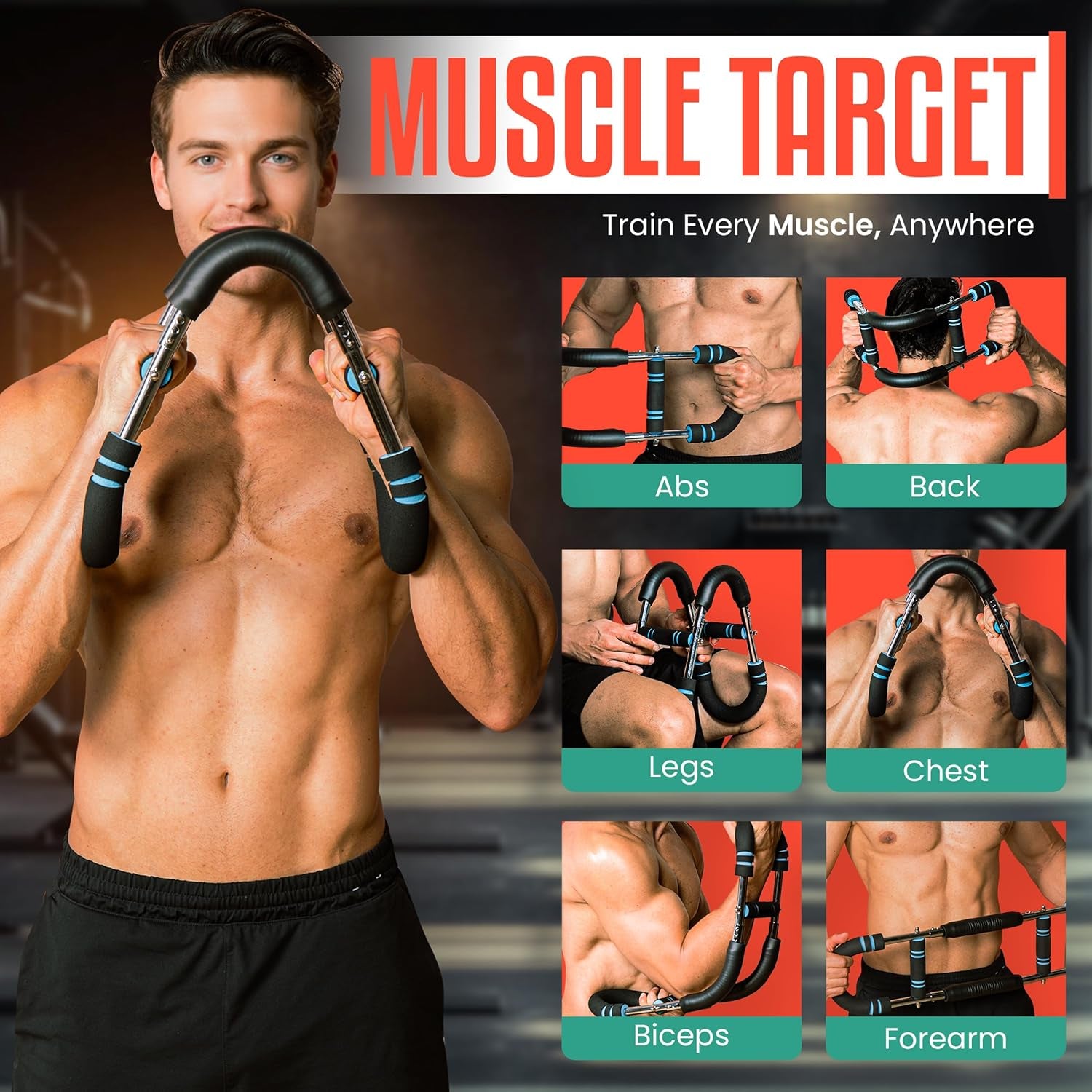 Adjustable Spring Twister Arm Trainer – Chest & Arm Strength Exerciser