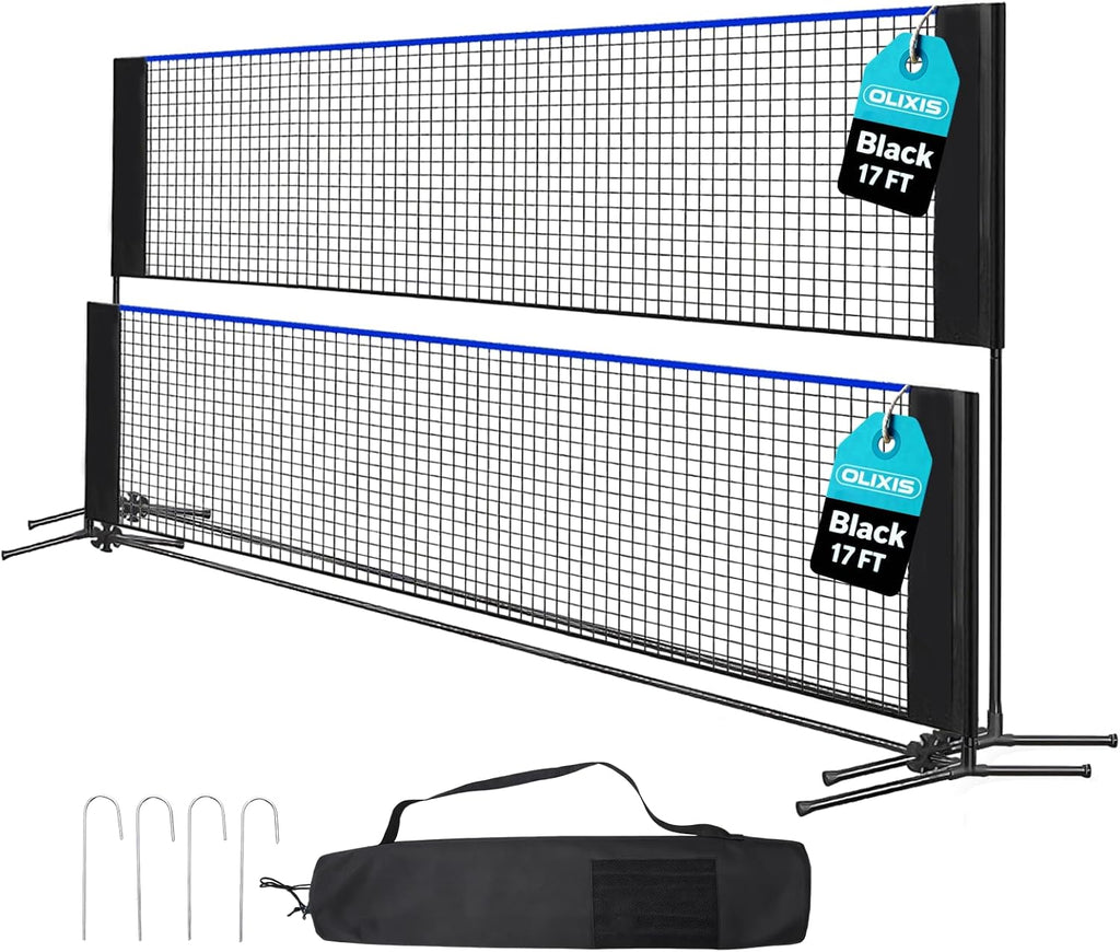 Portable Multi-Sport Net Set – Adjustable Badminton, Volleyball & Pickleball Net