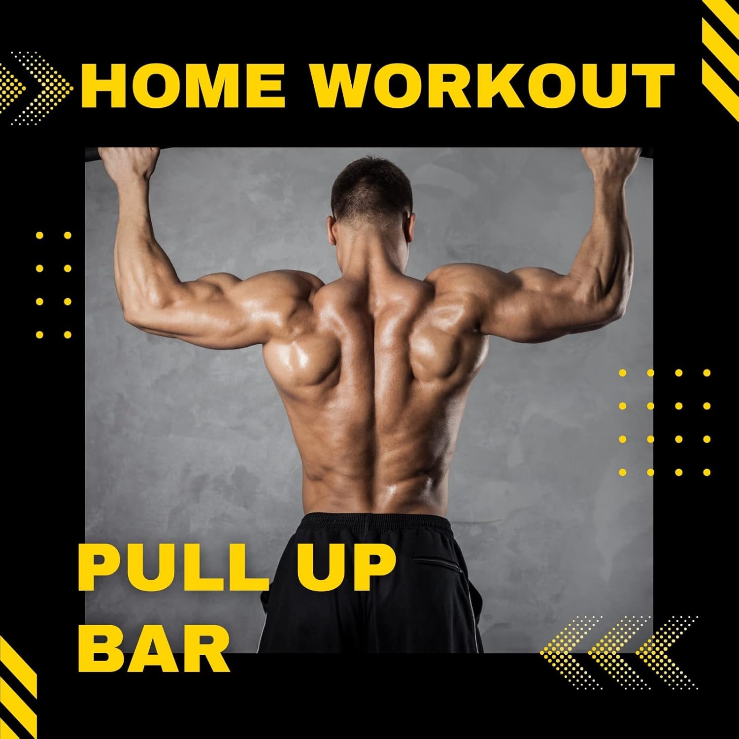 No-Screw Doorway Pull-Up & Chin-Up Bar – Portable Home Gym Trainer