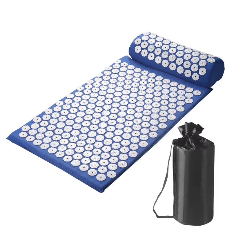 Acupressure Mat & Pillow Set – Back, Neck & Foot Pain Relief
