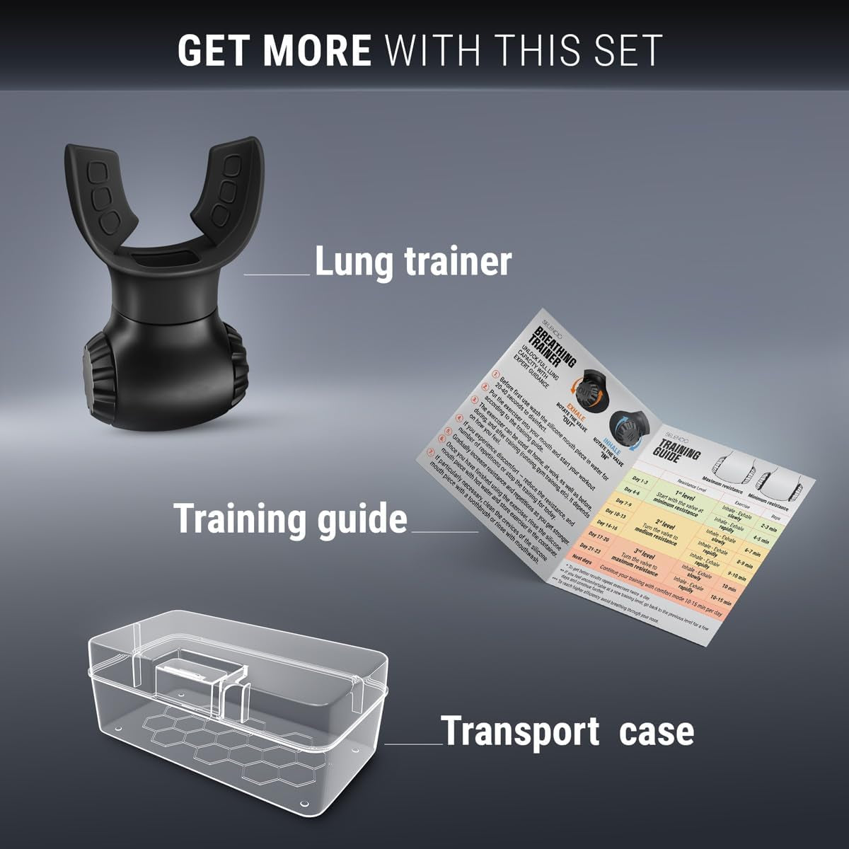Dual-Resistance Breathing Trainer – Portable Lung Capacity Exerciser