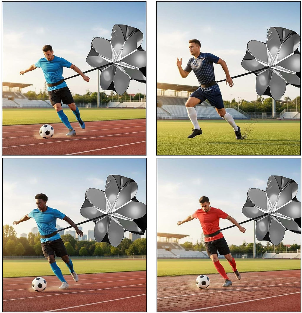 56-Inch Speed Training Parachute – Resistance Chute for Sprint Power