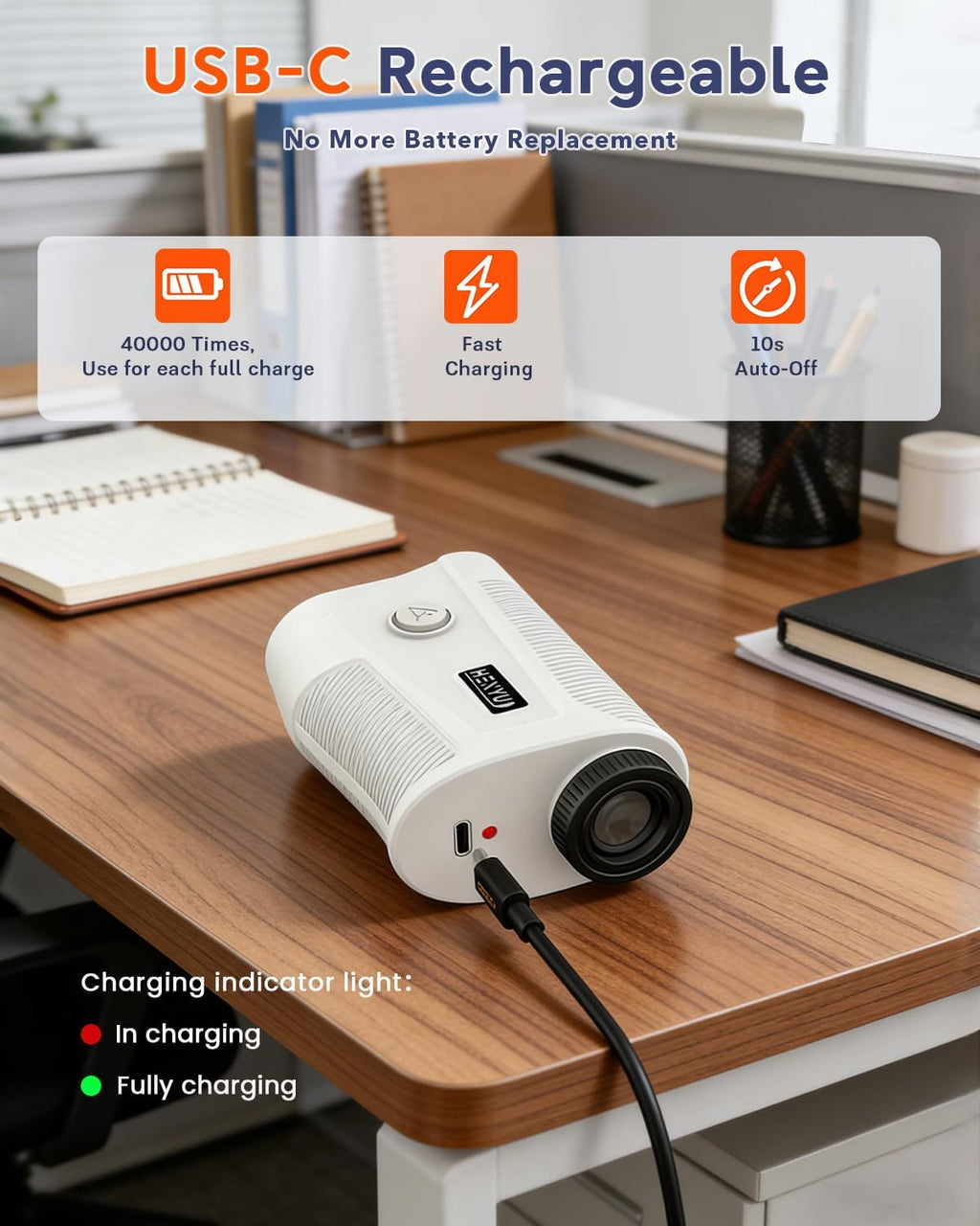 Golf Rangefinder with Slope – 1500-Yard Laser Range Finder, 7X Zoom