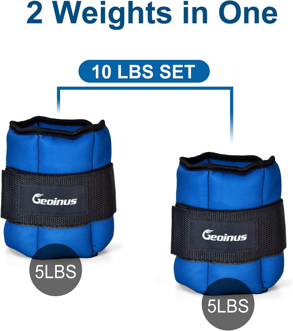 Adjustable Ankle & Wrist Weights Set – Pilates, Yoga & Toning