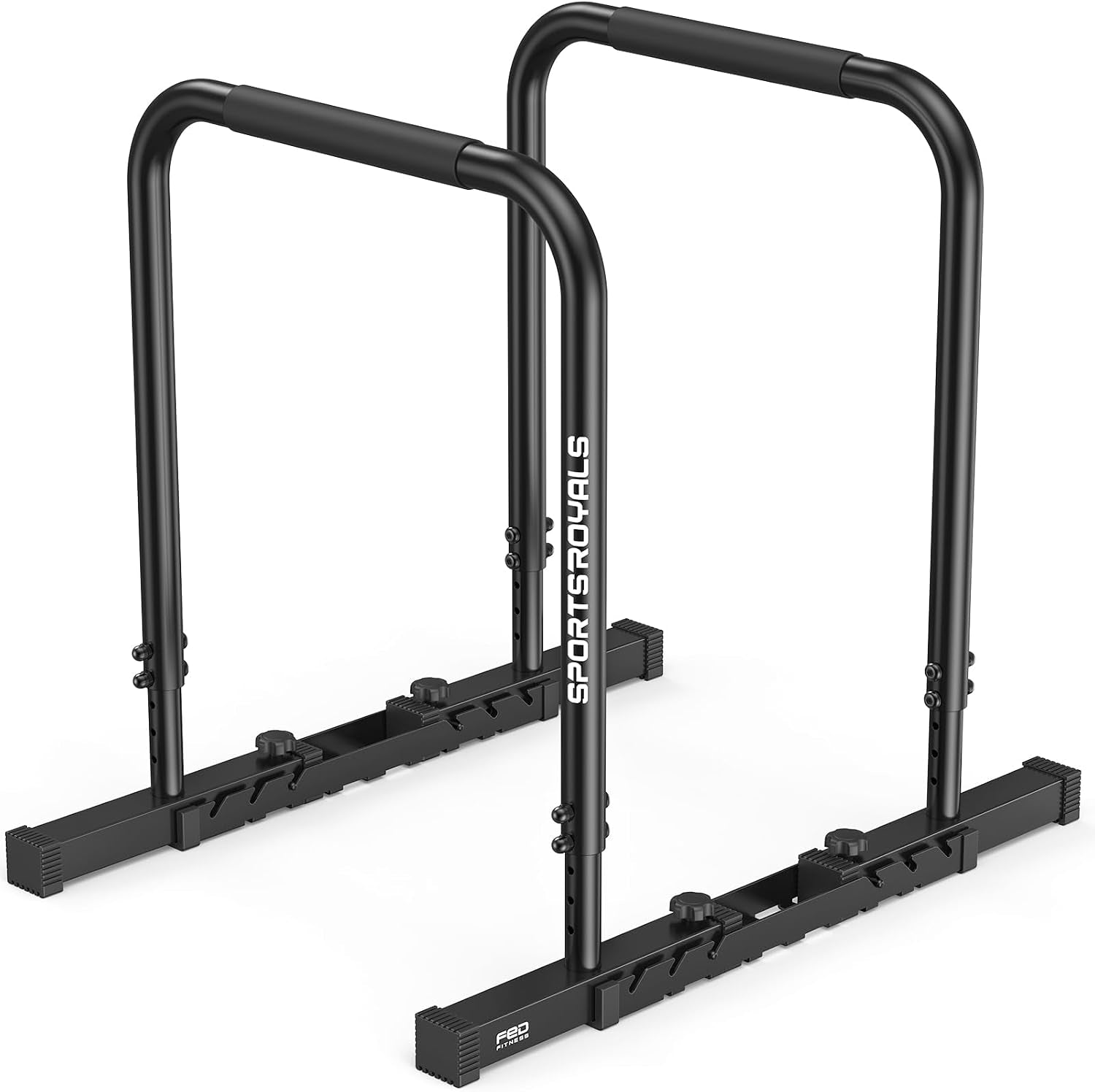Adjustable Dip Bar & Parallette Station – Heavy-Duty Home Gym Equipment
