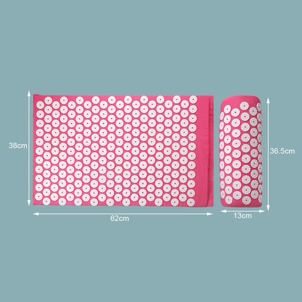 Acupressure Mat & Pillow Set – Back, Neck & Foot Pain Relief