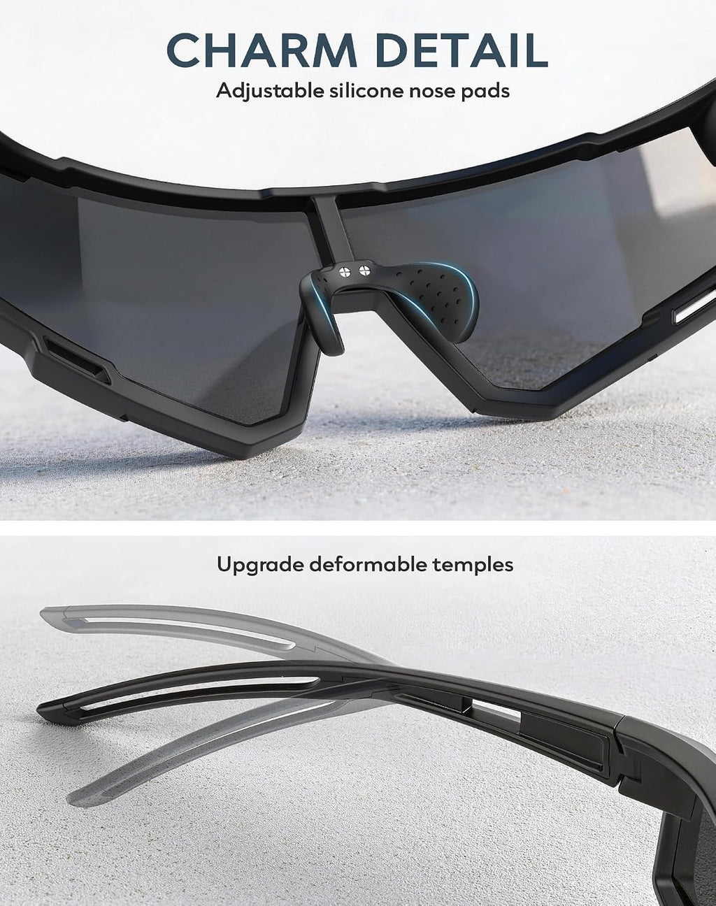 UV400 Polarized Sport Sunglasses – Lightweight Frame for Running & Cycling