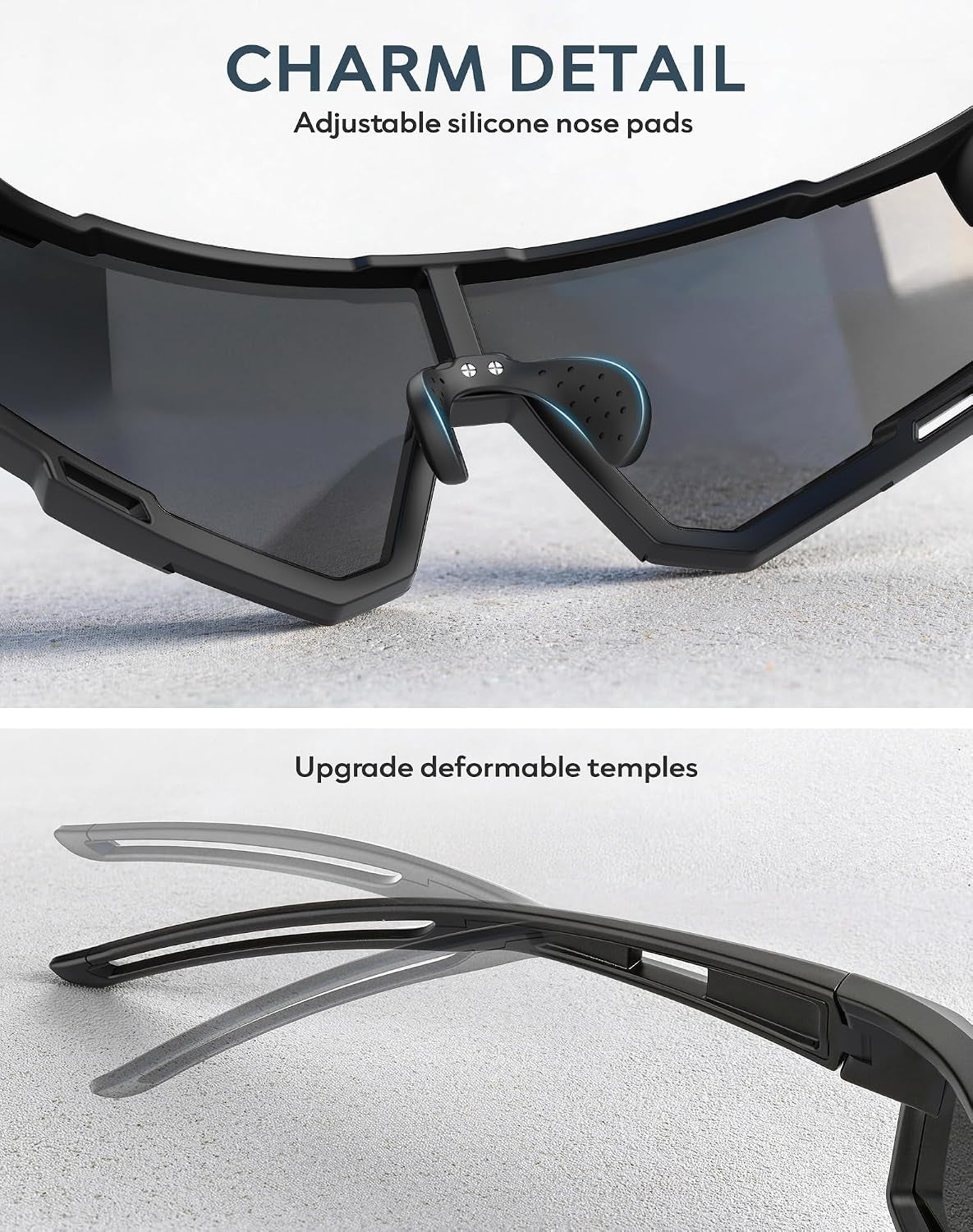 UV400 Polarized Sport Sunglasses – Lightweight Frame for Running & Cycling