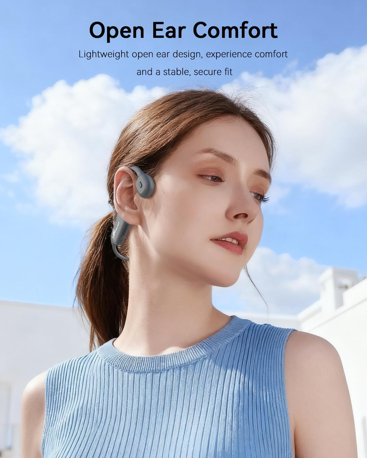 Open-Ear Bone Conduction Headphones for Running & Cycling