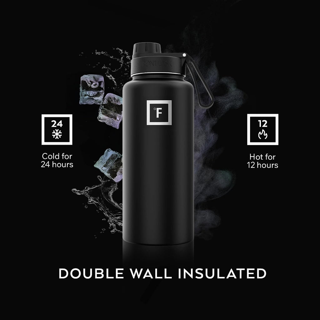 Iron Flask Insulated Stainless Steel Sports Water Bottle