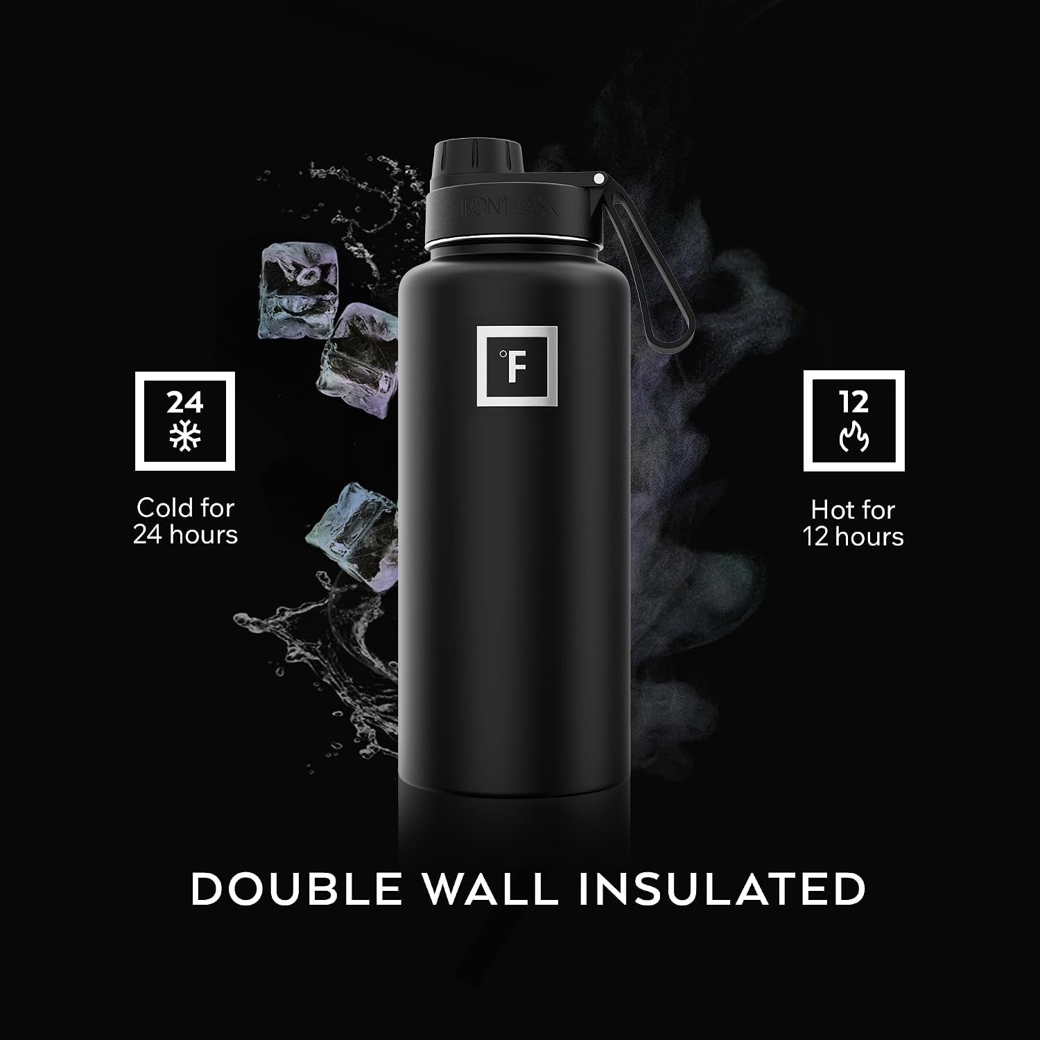 Iron Flask Insulated Stainless Steel Sports Water Bottle