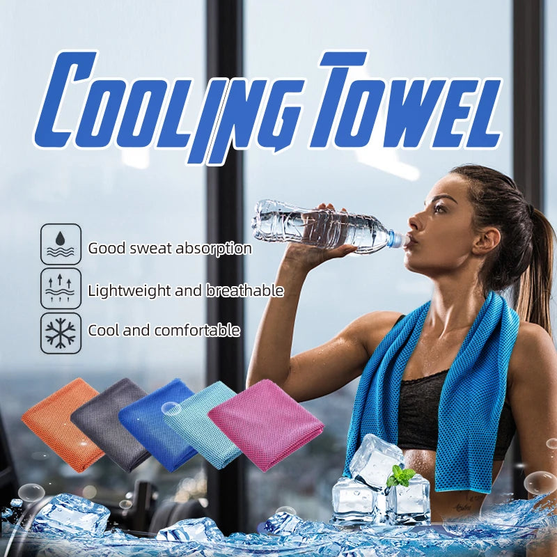Instant Cooling Sports Towel – Sweat-Wicking Quick-Dry Chill Cloth