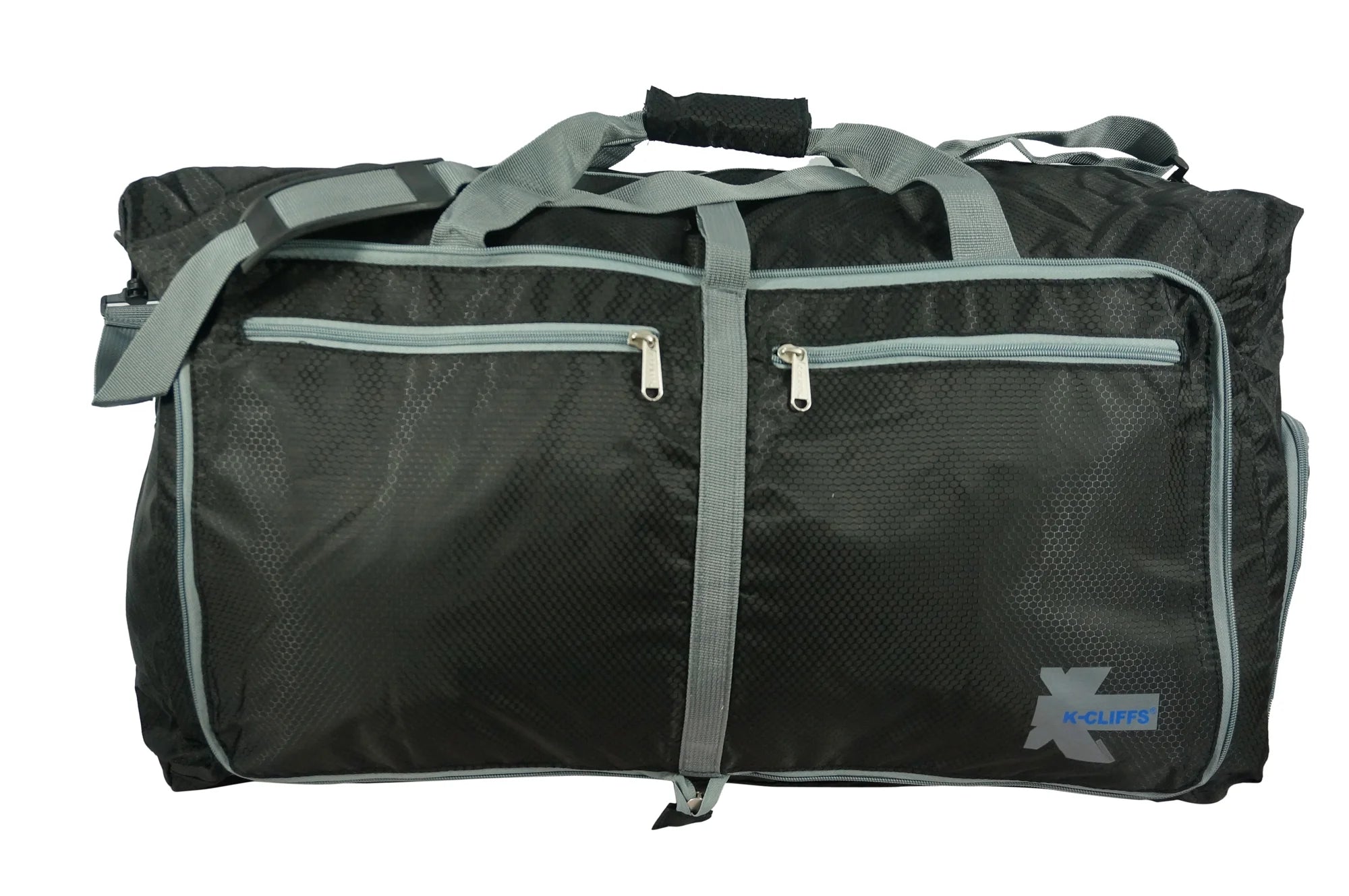 Foldable Gym Duffel Bag with Shoe Compartment – 28In Sports Travel Bag