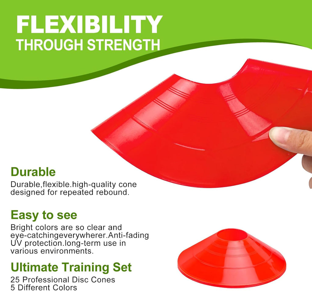 Speed & Agility Training Cone Set with Carry Bag