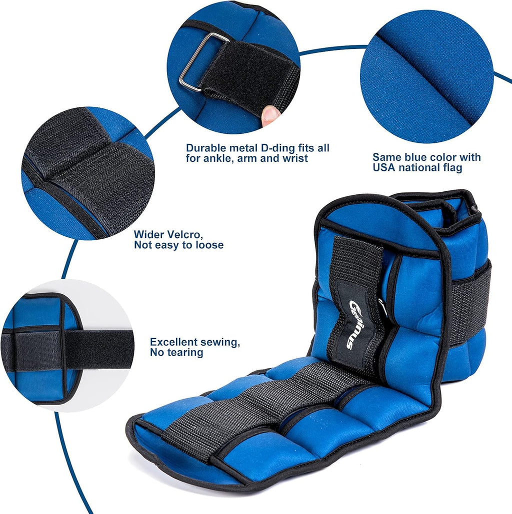 Adjustable Ankle & Wrist Weights Set – Pilates, Yoga & Toning