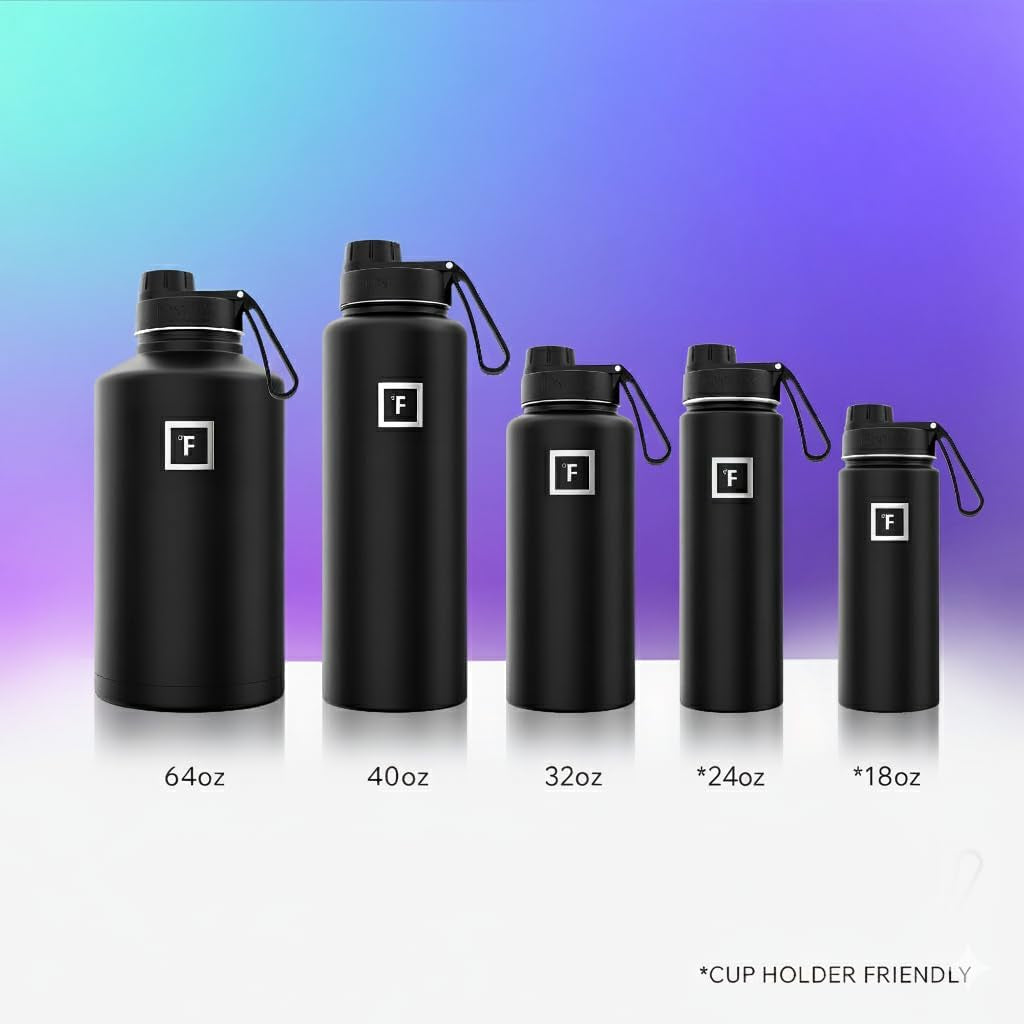 Iron Flask Insulated Stainless Steel Sports Water Bottle