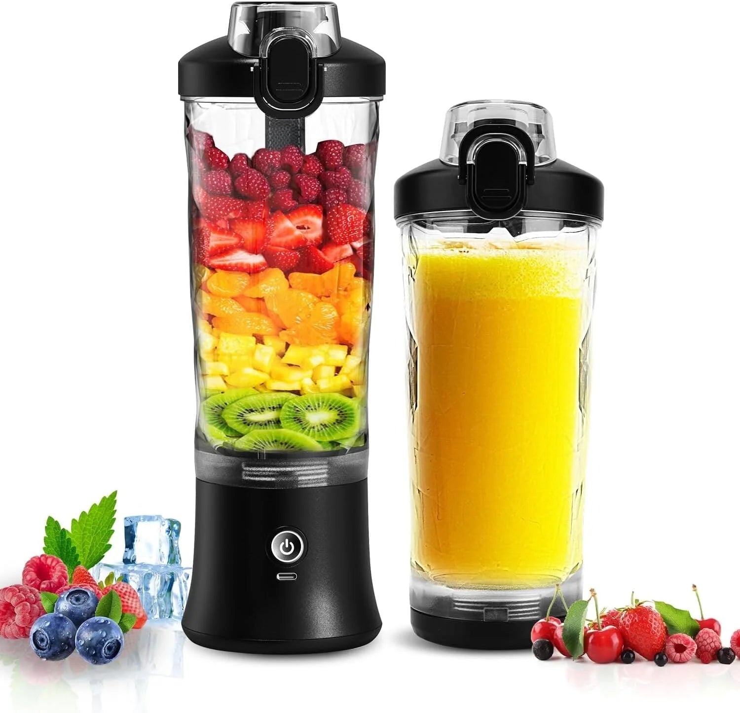 USB-C Rechargeable Portable Blender Shaker Bottle