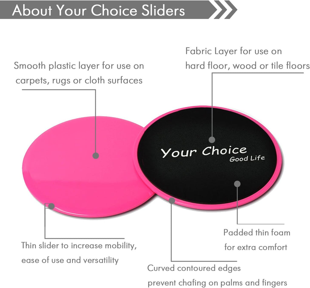 Dual-Sided Core Sliders – Full-Body Gliding Disc Ab Workout Set