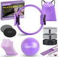 Pilates Magic Circle Ring Kit with Resistance Bands & Ball