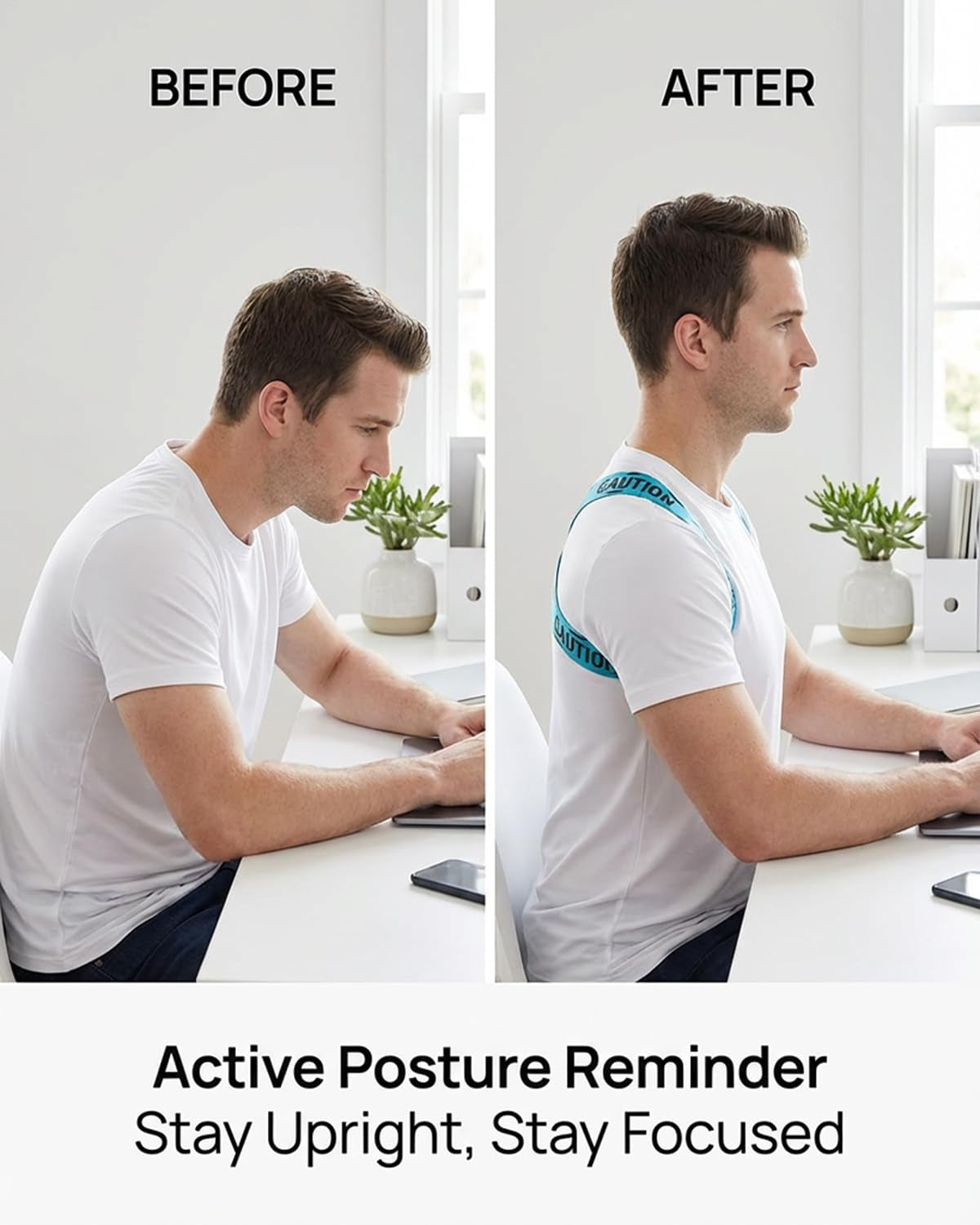 Ultra-Slim Invisible Posture Corrector for All-Day Back Support