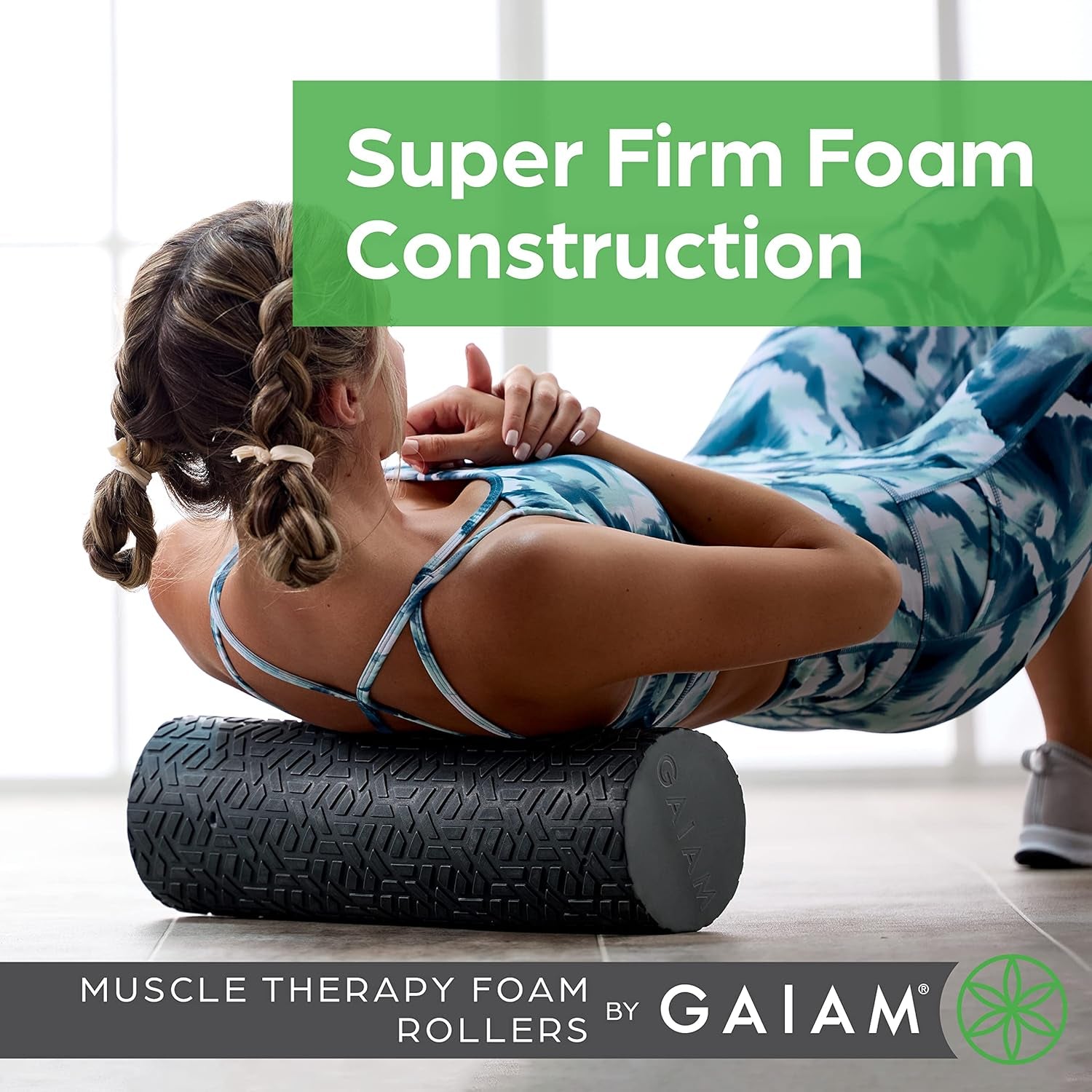 Gaiam Restore High-Density Foam Roller – Post-Workout Muscle Recovery